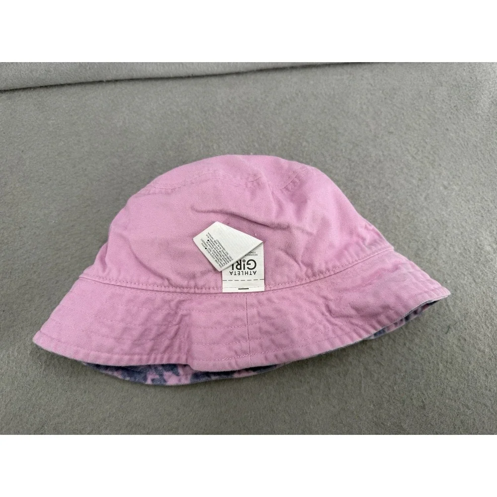 Athleta Girl Bucket Hat Size S/M Pink Purple Tie Dye Reversible Y2K Soft‎ Girl